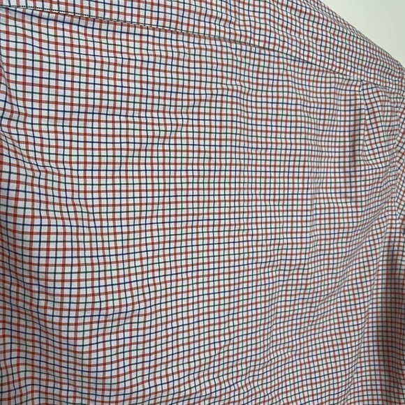 Polo Ralph Lauren XXL Long Sleeve Cotton Button-Down Orange Green Check Casual - Picture 6 of 13